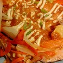 鮭と野菜の味噌マヨ焼